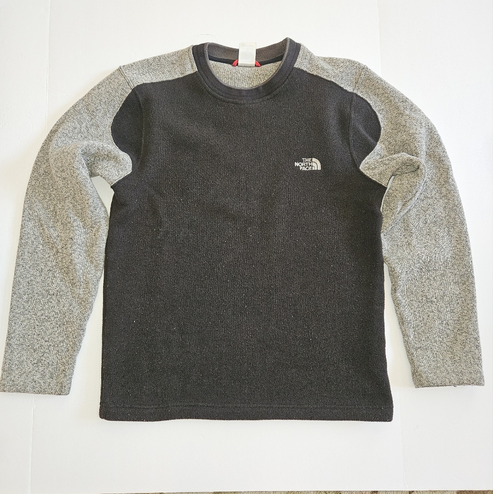 The North Face Charcoal and Light Gray Men's Small Crewneck Sweatshirt